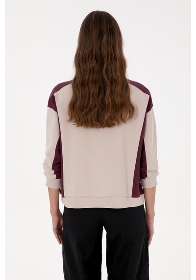 U.S. Polo Assn. Kadın Bordo Bisiklet Yaka Sweatshirt 50314951-VR177