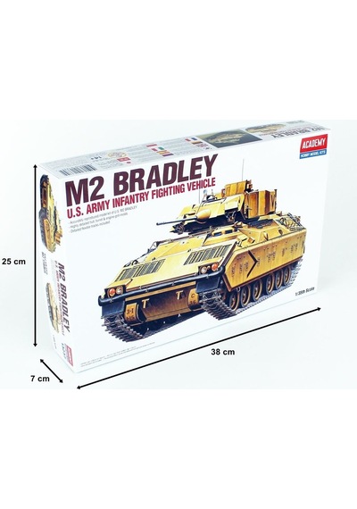 Academy 13237 1/35 Ölçek, M2 Bradley Amerikan Zırhlı Personel Taşıyıcı, Plastik Model Kiti-48938