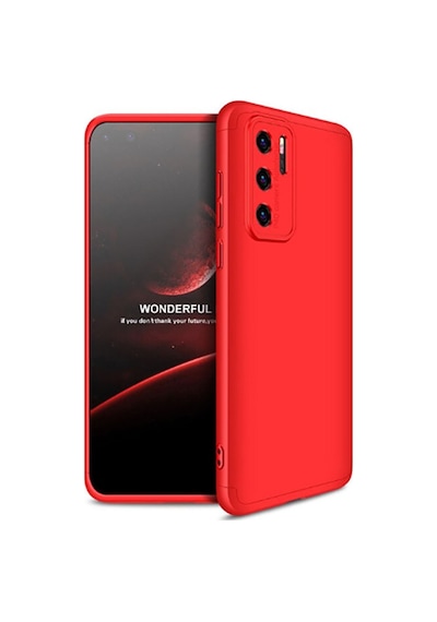 Huawei P40 Pro Kılıf Zore Ays Kapak Kırmızı