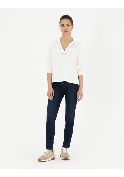 Pierre Cardin Kadın Ekru Sweatshirt 50282639-vr019 Ekru