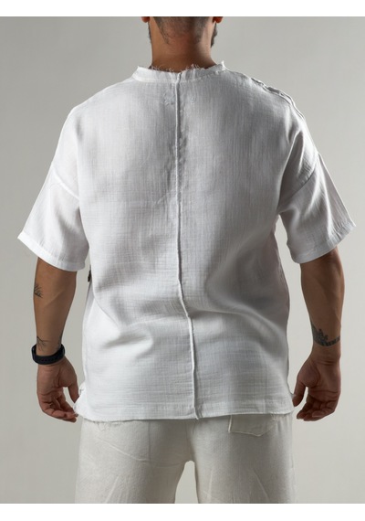 Cocopelli Portre Buldan Bej Erkek T-shirt Coc3265