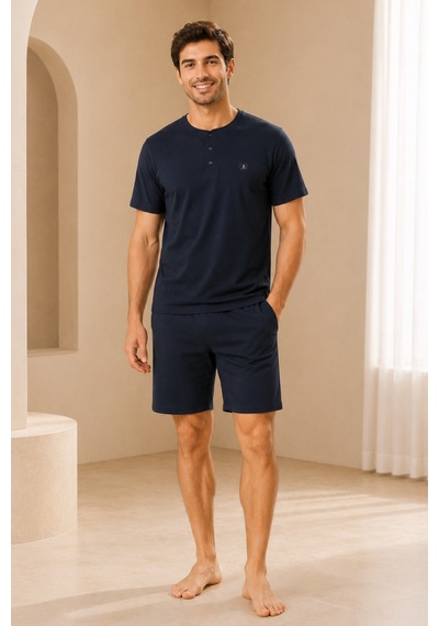 Loule Erkek Bordo Penye Yazlık Kışlık Pijama Takımı 4 Parça