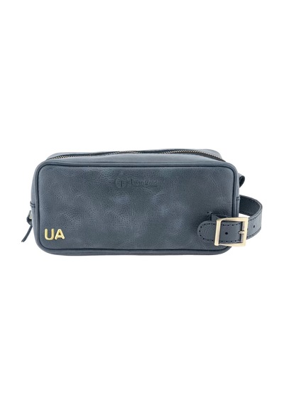 Twingold İsme Özel Dopp Kit Kişisel Bakım Ve Seyahat Çantası - %100 Rainbow Deri - Ac14004 - Lacivert Lacivert