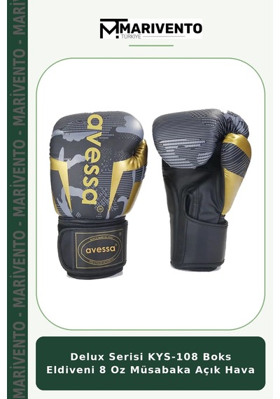 Delux Serisi Kys-108 Boks Eldiveni 8 Oz Müsabaka Açık Hava Çok Renkli