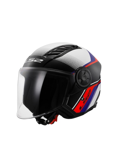 Ls2 Aırflow 2 Rush Beyaz-mavi-kırmızı Açık Kask Beyaz-Kırmızı