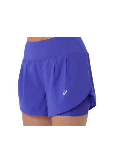 Asics Road 2-n-1 3.5ın Short Kadın Raw Indigo Şort 2012c975-400 Raw İndigo