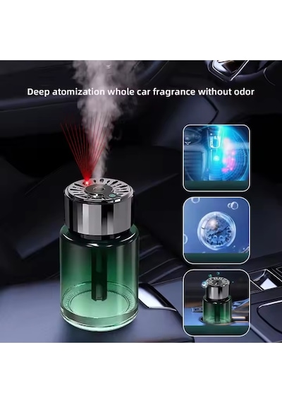 Şarjlı Araç İçi Parfüm Difüzörü Kokulu Hava Nemlendirici 130 Ml Humudifier Yıldız Tavan Lazer