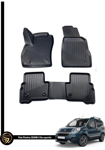 Fiat Fiorino ile Birebir Uyumlu Ruins 3D Havuzlu Paspas