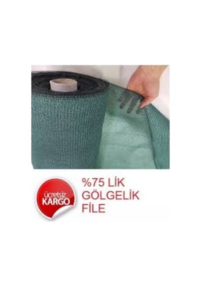 %75 Gölgelik File Gölgeleme Filesi Branda Bahçe Çit Örtü 5Mx40M (552461917)