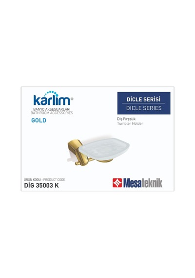 Boheme Karlim Dicle Serisi Sabunluk Gold