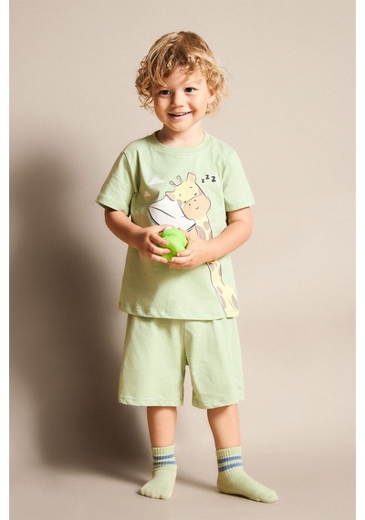 Defacto %100 Pamuk 2li Ayıcıklı Ecru Pijama Takımı Erkek Bebek G8862a526smgn1216 Yeşil-gn1216 Defacto %100 Pamuk 2li Ayıcıklı Ecru Pijama Takımı Erkek Bebek G8862a526smgn1216 Yeşil-gn1216