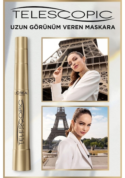 Telescopic Uzun Görünüm Veren Maskara - Siyah Electro Black