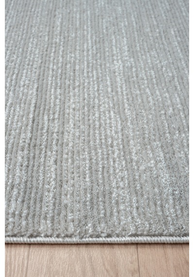 Mariesse Home Bambu Dokulu Modern Sık Dokuma Koridor Kesme Yolluk Dokuma Makine Halısı Gri