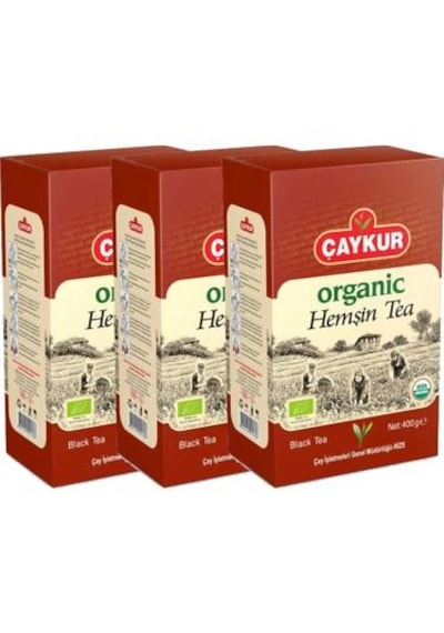 Çaykur Organik Hemşin Karton 400gr X3 Adet
