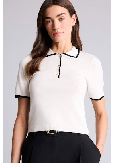 Defacto Fıtted Polo Yaka Kazak C1498ax26sper179 Ekru-er179