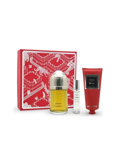 Cartier Pasha Edp 100 Ml + Edt 10 Ml + 100 Ml Body Lotion Erkek Parfüm Seti Aromatik