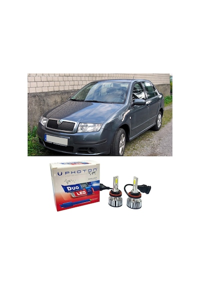 Skoda Fabia 1 Uzun Far Ampulü H3 Duo Yeni Seri Beyaz 1999-2006
