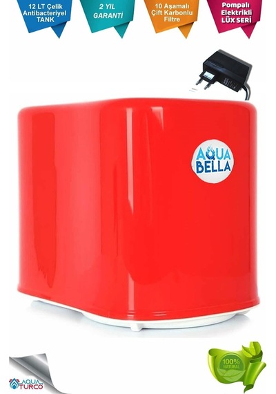 Aqua Bella Su Arıtma Cihazı 10 Aşamalı Pompalı Çelik Tanklı