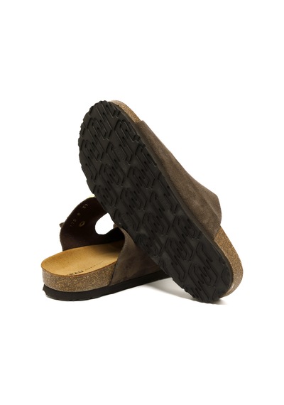 Terlik Kadın 17d8 Frau Velour-s T.moro Dark Brown Koyu Kahverengi