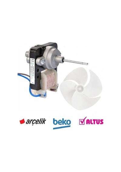 Arçelik Uyumlu Buzdolabı Fan Motoru + Pervane - 530917149
