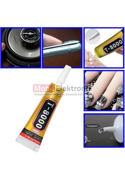 T8000 Şeffaf 15 ML Ekran Dokunmatik Çerçeve Cam Kapak Yapıştırıcı