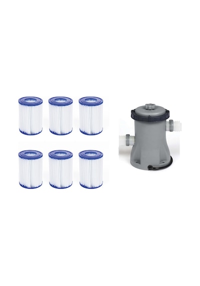 Bestway İntex Havuzlarla Uyumlu Devirdaim Motoru 1249lt Filtre Seti BW715