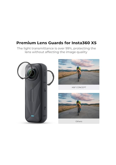K&f Concept Insta360 X5 Için Premium Lens Koruyucu