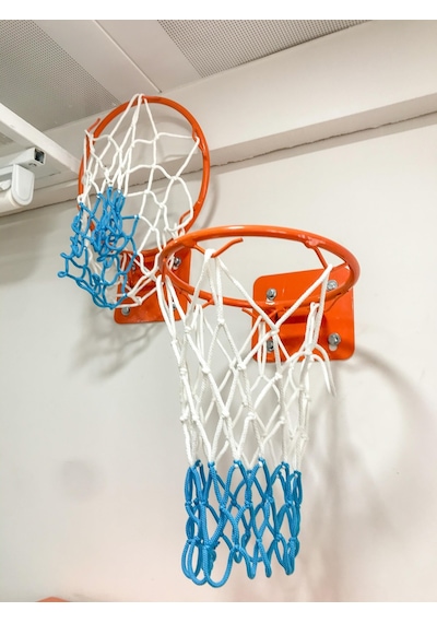 Adelinspor Basketbol Filesi 4 MM Floş İp İki Renk 5 Çift 10 Adet