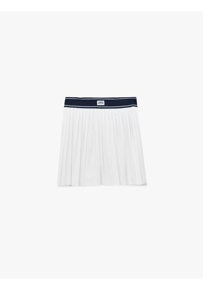 Koton Slim Fit Etiket Detaylı Mini Şortlu Tenis Eteği Beyaz 6sak40465nk