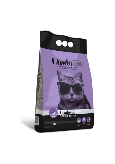 Lindocat Double Action Argan Yağı & Lavanta Kokulu Topaklanan Kedi Kumu 10l
