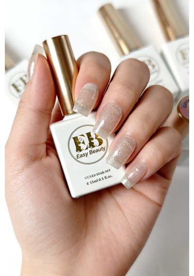 İnce Altın Rengi Simli Kalıcı Oje - Nail Art Oje - Tpo İçermez - Glıtter Gel Polısh G3 58-g3