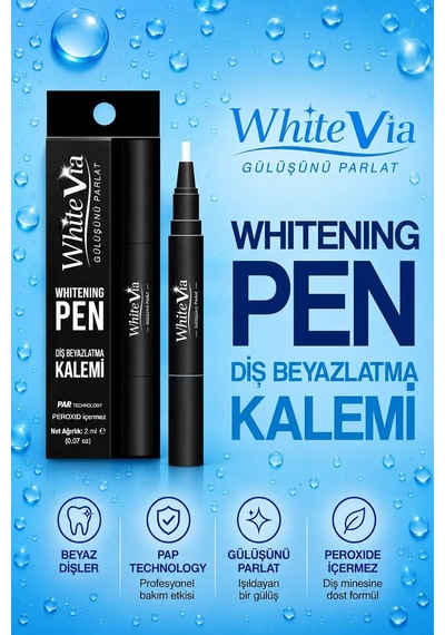 Diş Beyazlatma Kalemi 2 Ml Peroksitsiz Diş Beyazlatıcı Kalem Black