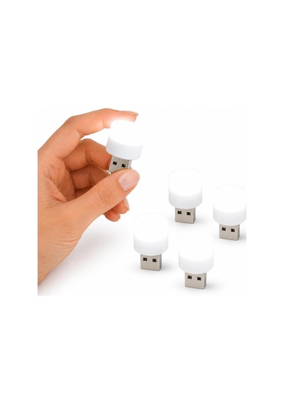 5 Adet Usb Mini Led Lamba, Beyaz Işık, Tak Çalıştır, Kompakt Usb Aydınlatma