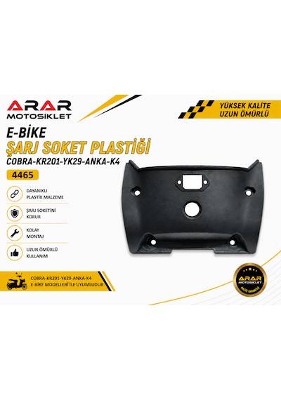 E-bıke Şarj Soket Plastigi Cobra-kr201-yk29-anka-k4-4465 Adet