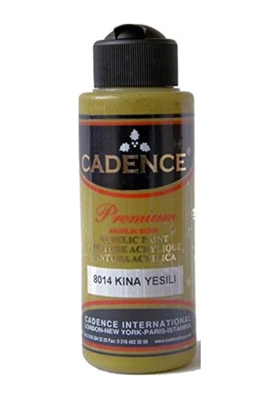 Premium Akrilik Boya Kına Yeşili 120ml N:8 0,15 L