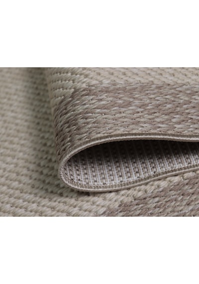 Derin Sisal Vizon Bordürlü Bej Jüt Sisal Dekoratif Kaymaz Taban Yıkanabilir Halı St04-947 Renkli