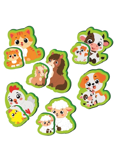 İlk Pofidik Magnet Puzzle Seti Çiftlik Ve Yabani Hayvanlar