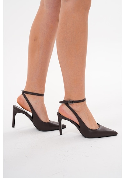 Kadın Topuklu Stiletto Ayakkabı Kahverengi