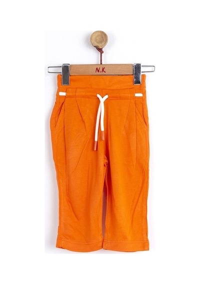 Nk Kids Kız Bebek Çocuk Minik Kaplanlı Pantolon Beli Lastikli Takım-7151-turuncu Turuncu