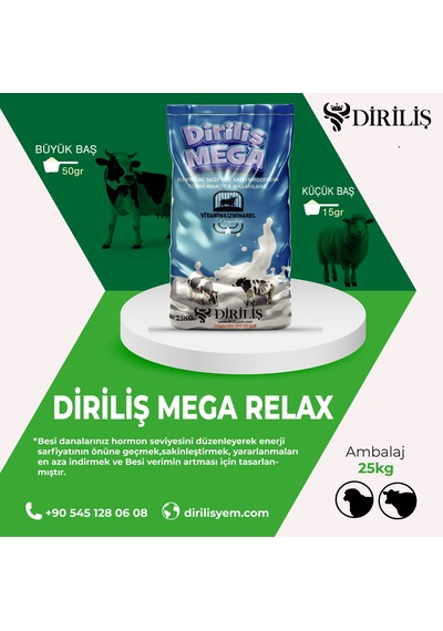 Diriliş Megarelax 25 Kg Yem Katkı Sakinleştirici