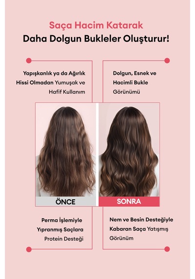 Hyalüronik Asit & Keratin İçeren Bukle Belirginleştirici Saç Kremi Mılk Baobab Curling Essence