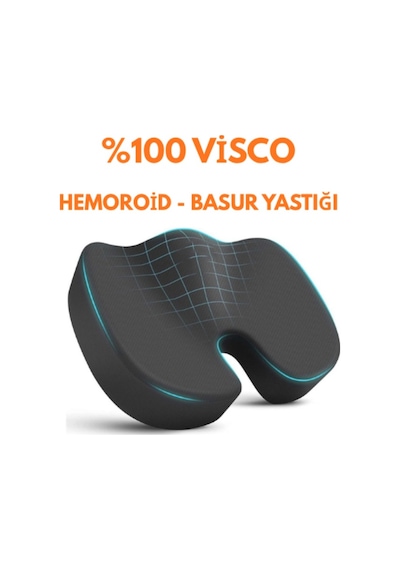 Medcat Basurr- Hemoroidd Kuyruk Sokumu Oturma Simidi Minderi Yastığı Visco Ortopedik Yastık
