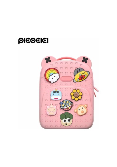 Hadpols Premium Mini Boy Renkli Aksesuar Pıcocıcı Fashion Backpack Pembe Figürlü Çocuk Sırt Çantası