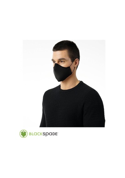 Blackspade Unisex Örme Kumaş Maske Siyah Diğer