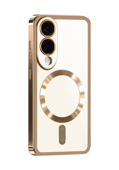 Newface - 59 - Samsung Galaxy Uyumlu S25 Edge Kross Magneticsafe Kapak - - Csmo-tex - Çöl Titanyum