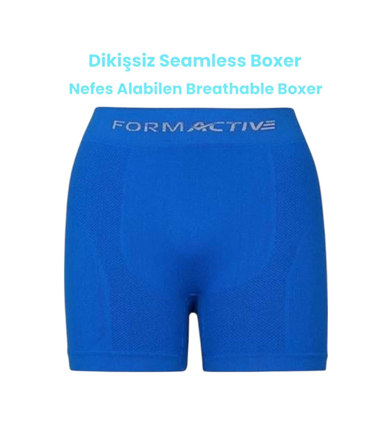 Tezzgelsin Erkek Dikişsiz/seamless Nefes Alabilen Boxer Saks Mavi