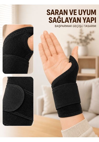 Ayarlanabilir El Bilek Bandajı Başparmak Geçişli Bilek Desteği Günlük Ve Spor Kullanım Çok Renkli