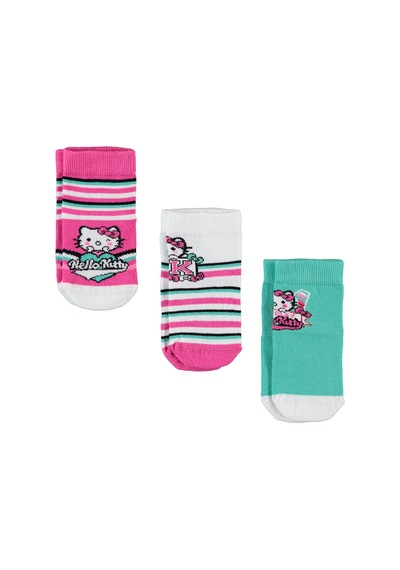 Hello Kitty Hello Kıtty Kız Çocuk 3'lü Çorap 3-11 Yaş Kırmızı Kımızı 09a83414524w1
