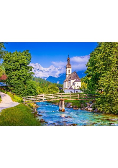 Enjoy 1000 Parça Ramsau'Daki Küçük Kilise Puzzle (Almanya)