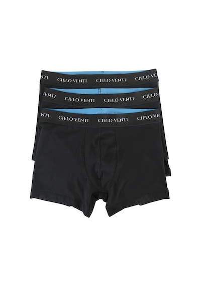 Cielo Venti Must Have 3'lü Organik Pamuk Erkek Boxer Siyah